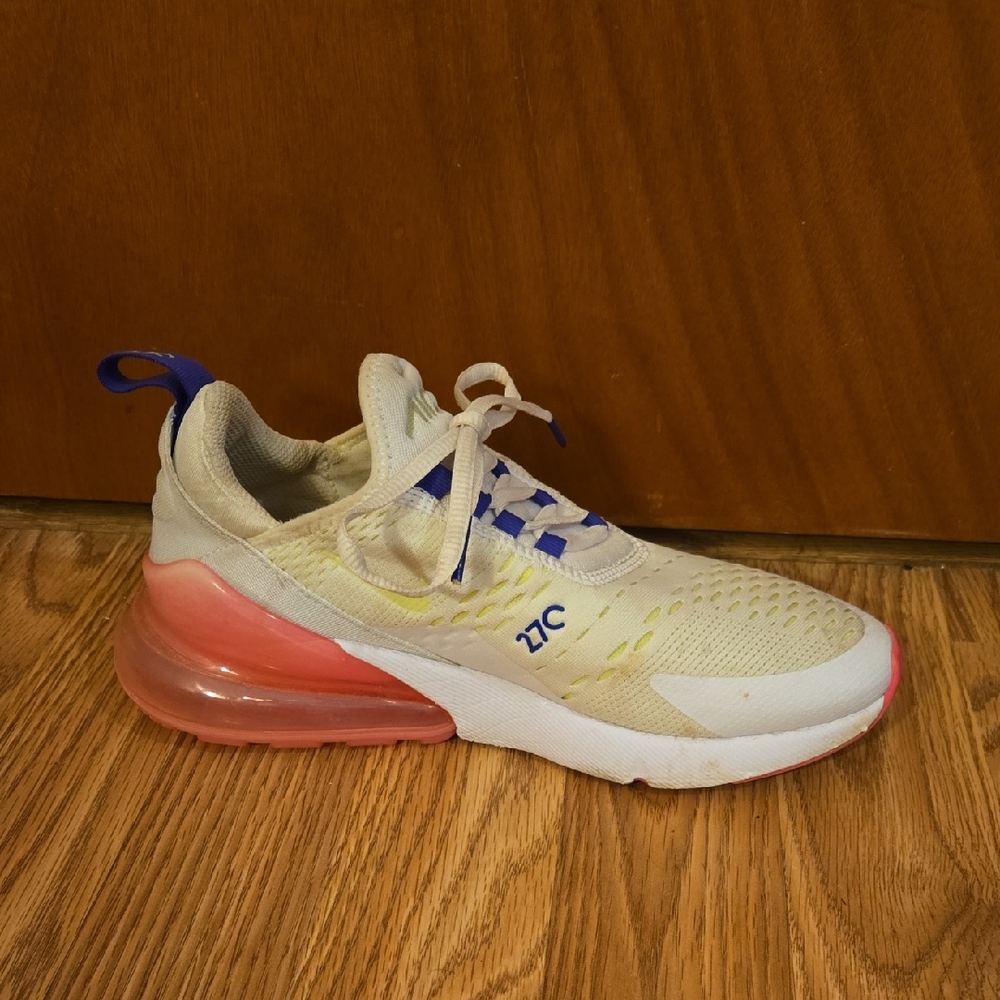 Nike Kids Cream and Pink Sneakers